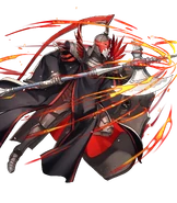 Artwork of the Flame Emperor from Fire Emblem Heroes by DAI-XT.