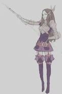 Concept artwork of a determined-looking Sumia.