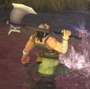 An enemy Bandit wielding the Venin Axe in Radiant Dawn.