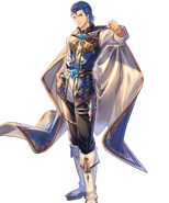 Artwork of Lex from Fire Emblem Heroes by Watari Shimomura.