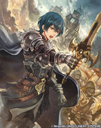 Artwork of Male Byleth in Fire Emblem 0 (Cipher) by Nijihayashi.