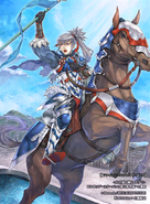 Artwork of Takumi in Fire Emblem 0 (Cipher) by Karuta Shiki.