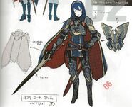 Concept artwork of Lucina as a Great Lord in Awakening.