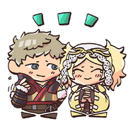 Lissa and Owain from the Fire Emblem Heroes guide.