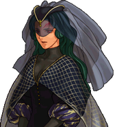 Almedha's veiled portrait in Radiant Dawn.