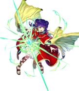 Artwork of Myrrh in Fire Emblem Heroes by Amagaitaro.