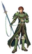 Roderick from Fire Emblem: New Mystery of the Emblem by Daisuke Izuka.