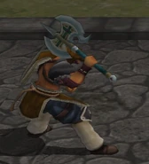 Largo wielding the Silver Axe in Path of Radiance.