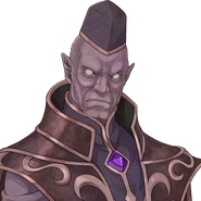 Dolth's status screen portrait in Echoes: Shadows of Valentia.