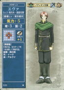 Eva, as he appears in the first series of the TCG as a Level 1 Paladin.