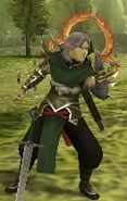 Atlas's battle model as a Dread Fighter in Echoes: Shadows of Valentia.