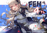 Fire Emblem Heroes Fourth Anniversary art by Sencha.