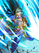 Artwork of Shannan in Fire Emblem 0 (Cipher) by Senri Kita.