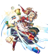 Artwork of Lissa from Fire Emblem Heroes by Umiu Geso.