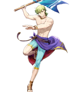 Artwork of Innes (Summer Arrival) from Fire Emblem Heroes by Tomoyo Asatani.