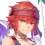 Hinoka's portrait as the Fair Pirate Pair in Heroes.