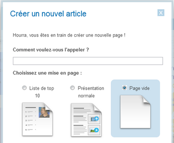 Titre et mise en page