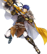 Artwork of Resplendent Ike (Brave Heroes) from Fire Emblem Heroes by Kaoru HAGIYA.