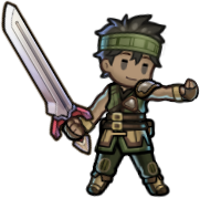 Gray's sprite in Heroes.