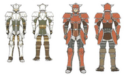 Concept artwork of Axe knights from Radiant Dawn.