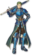 Luke from Fire Emblem: New Mystery of the Emblem by Daisuke Izuka.
