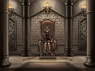 CG artwork of a brainwashed Tiki sitting atop a throne in Shadow Dragon