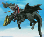 Battle model of Julius as a Dragon Lord in TearRing Saga: Utna Heroes Saga.