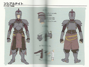 Concept artwork of the Cavalier class from Echoes: Shadows of Valentia.