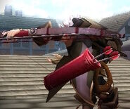 The quiver of the Steel Bow attached to Shura's back in Fates.