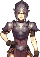 Generic class portrait of a Pegasus Knight from Echoes: Shadows of Valentia.