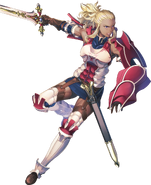 Artwork de Flavia en Fire Emblem Heroes por Yoneko.