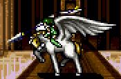 Battle model of Ferry, a Pegasus Knight from Genealogy of the Holy War.