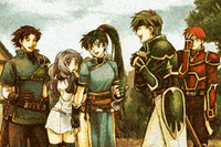 Lyn with Wil, Florina, Sain and Kent