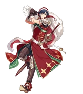 Artwork of Chrom (Winter's Envoy) from Fire Emblem Heroes by Ebila (えびら).