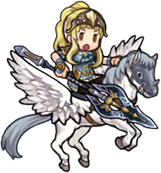 Clair's sprite wielding Rhomphaia in Heroes.