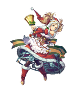 Artwork of Lissa from Fire Emblem Heroes by Umiu Geso.