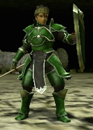 Battle model of Gray as a Knight in Echoes: Shadows of Valentia.