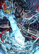 Artwork of the Black Knight in Fire Emblem 0 (Cipher) by Daisuke Izuka.