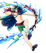 Artwork de Joshua como Tahúr tropical en Fire Emblem Heroes por Kumiko Suekane.