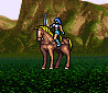 Sprite de batalla de Selphina como Jinete arco.