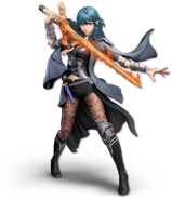 Official render of Female Byleth in Super Smash Bros. Ultimate.