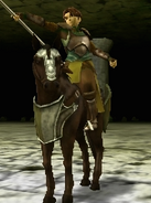 Battle model of Tobin as a Cavalier in Echoes: Shadow of Valentia.