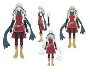 Concept art of Micaiah from Fire Emblem: Radiant Dawn Memorial Book Tellius Recollection: The Second Volume.