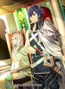 Artwork of Chrom in Fire Emblem 0 (Cipher) by Tetsu Kurosawa.