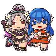 Caeda and Plumeria from the Fire Emblem Heroes guide.