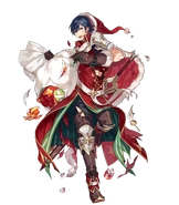 Artwork of Chrom (Winter's Envoy) from Fire Emblem Heroes by Ebila (えびら).