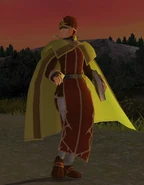 Radmin's battle model as a Thunder Sage in Radiant Dawn.