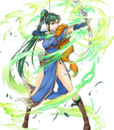 Arte de Lyn (Noble audaz) de Heroes por Yamada Kotaro.