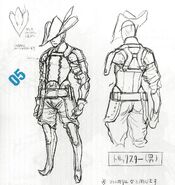 Concept artwork of the female variant of the Trickster class.