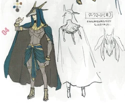 Concept artwork of the male Dark Mage class from Awakening.